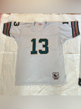 Mitchell And Ness Miami Dolphins Dan Marino #13 Football Jersey Mens Sz 52